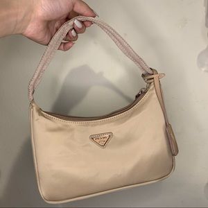 Prada 2000 Re-Edition Nylon Beige Mini Bag